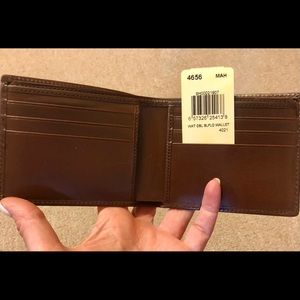 Men’s Coach Brown Leather Wallet Brand New